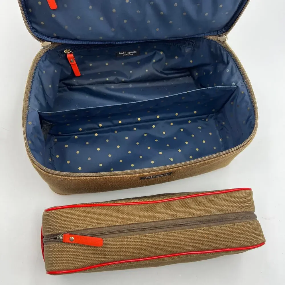 Kate Spade Cosmetic Travel Train Case & Dopp Kit